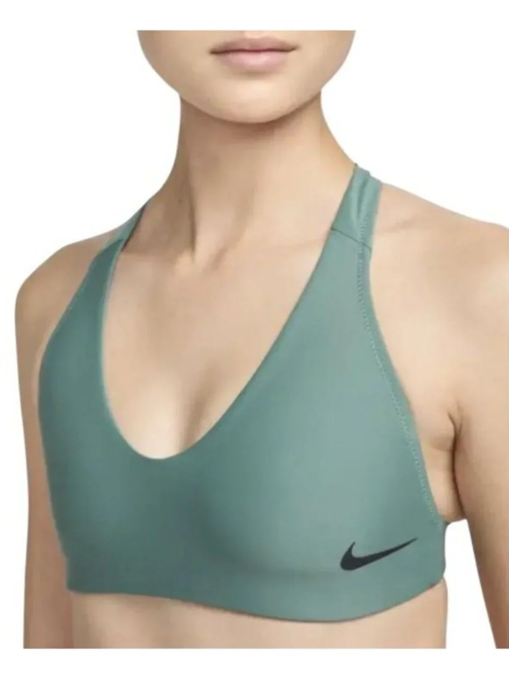 Nike Swim HydraLock Fusion Back Green Bikini Top NESSC188-302 Womens LARGE NWT